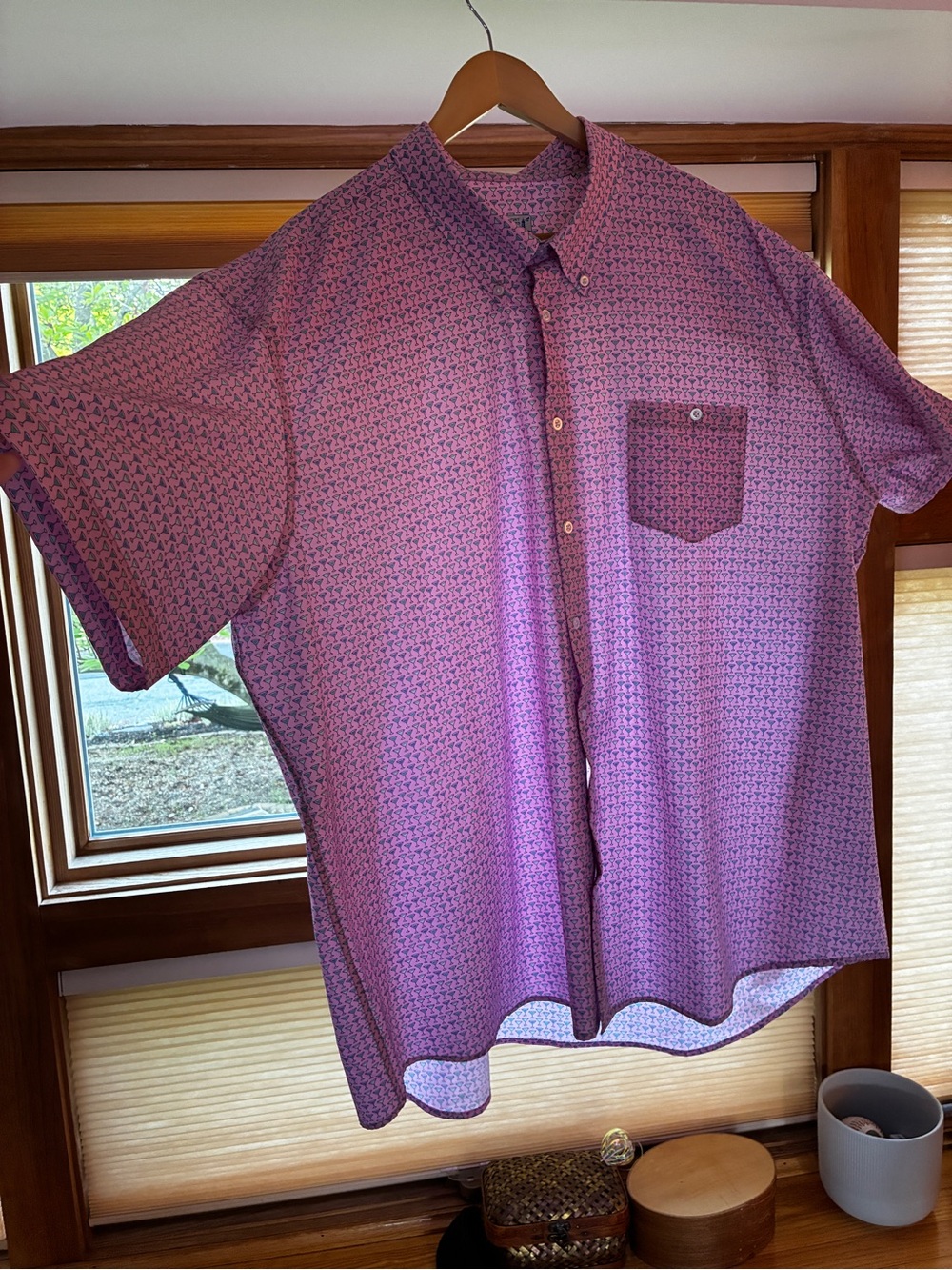 Westport Lifestyle 3XB Big & Tall Short-Sleeve Button-Down Performance Stretch